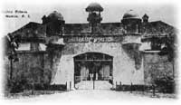 Bilibid Prison - Main Gate -- Alf and fellow prisoners walked through this gate. -- U.S. Archive Photo