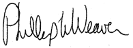 Phillip Weaver signature