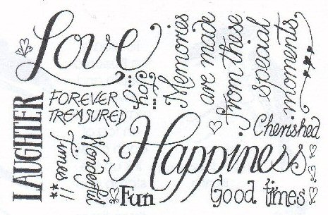 love, laughter, and happiness