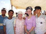 Ami Schlosser and Katie Erdman with Turkish site workers '07
