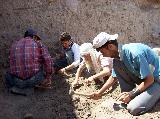 Ami Schlosser digging alongside Turkish workers '07