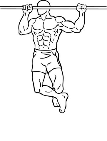 man doing a pullup