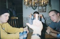 Me flipping my cousin off