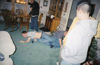 Chuck going at it