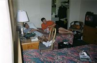 Andy and Steve watching gay porn