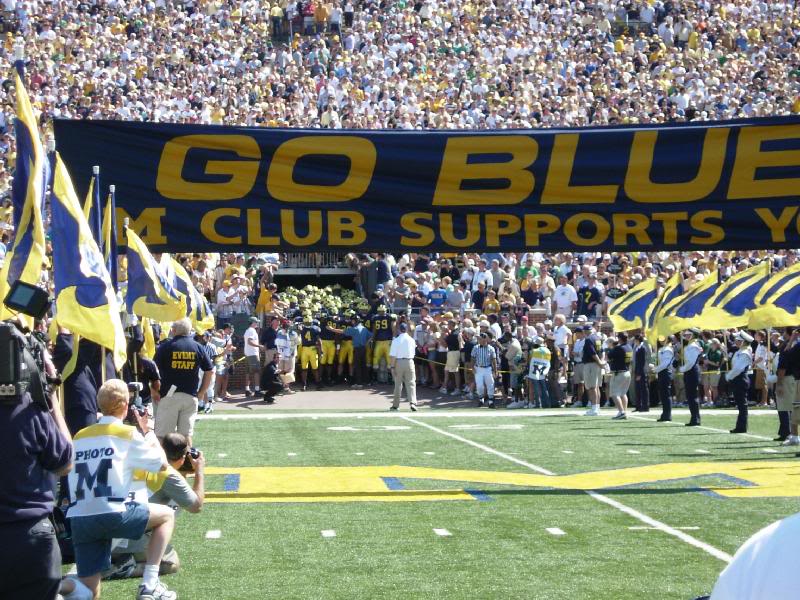 University of Michigan Those Who Stay Will Be Champions Banner