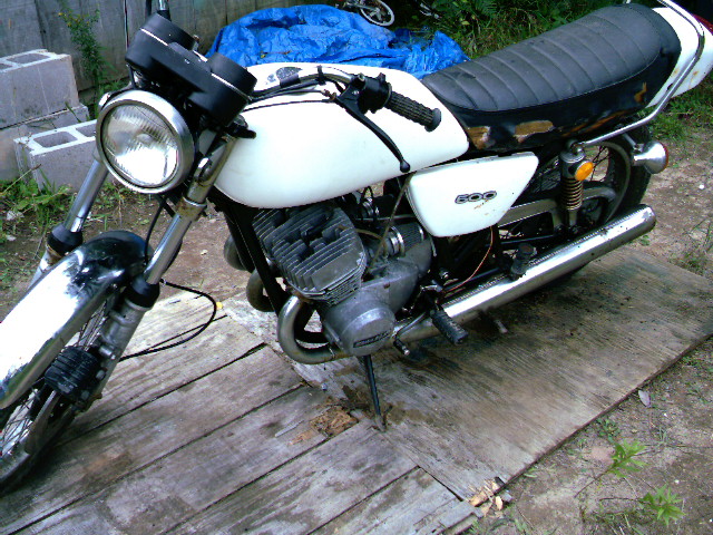 Left side of bike