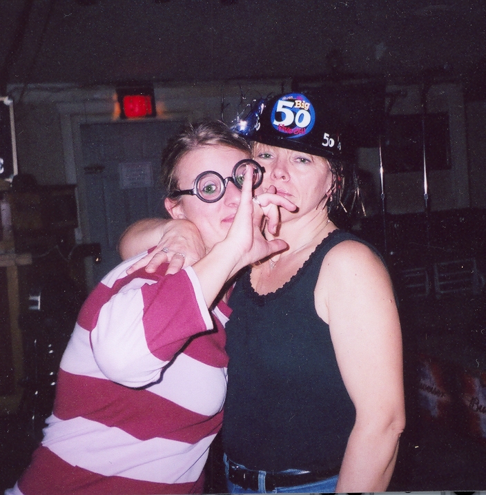 me and my mom on her birthday