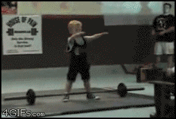 Kid Lifting Weights