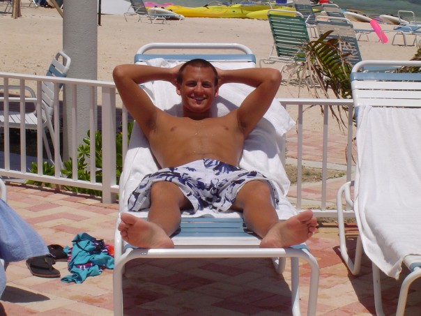 Relaxing by the Pool