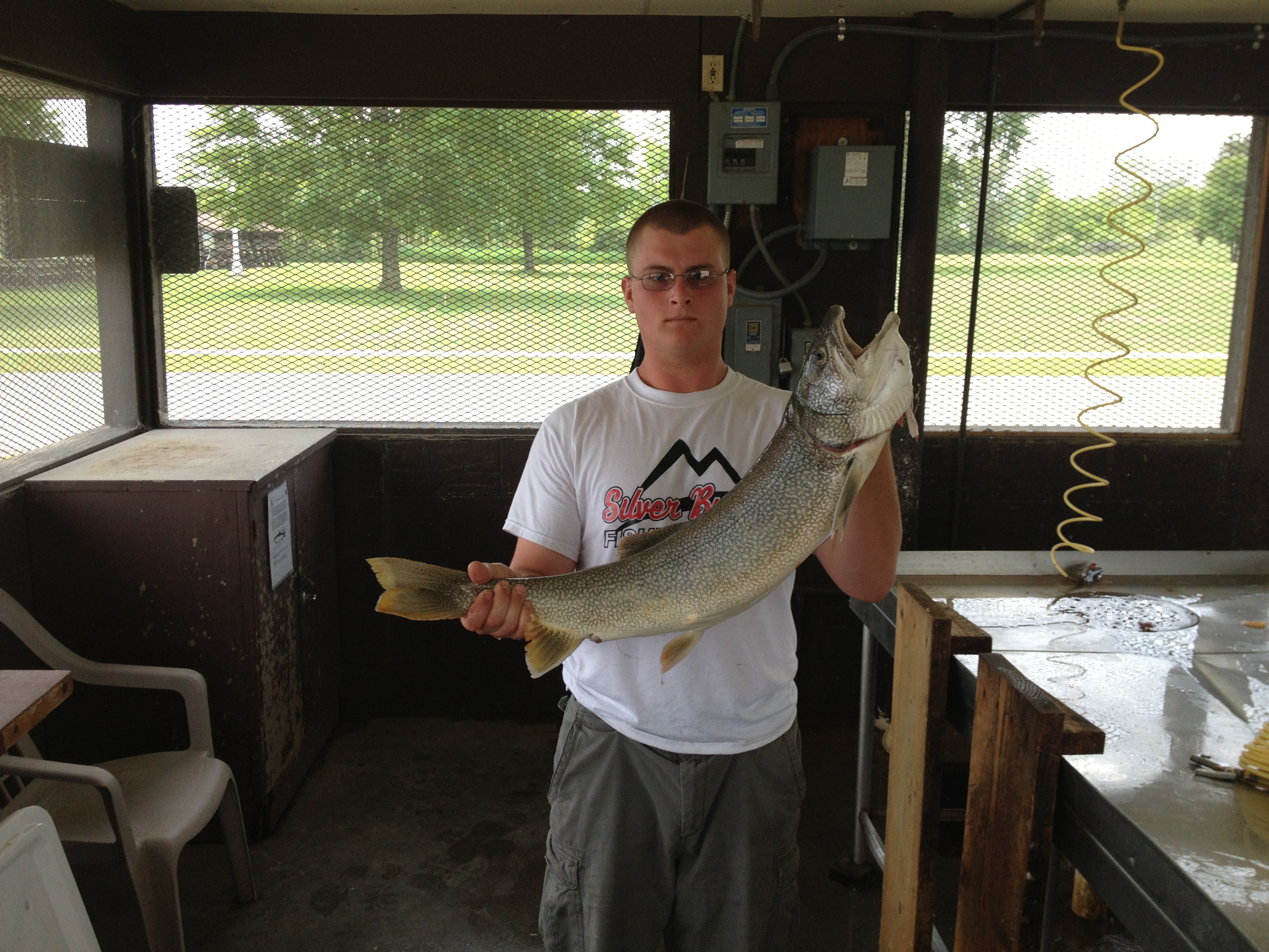 A nice Lake Trout caught out of Harbor Beach