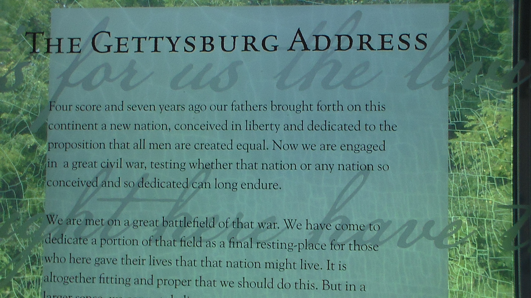 gettysburg address