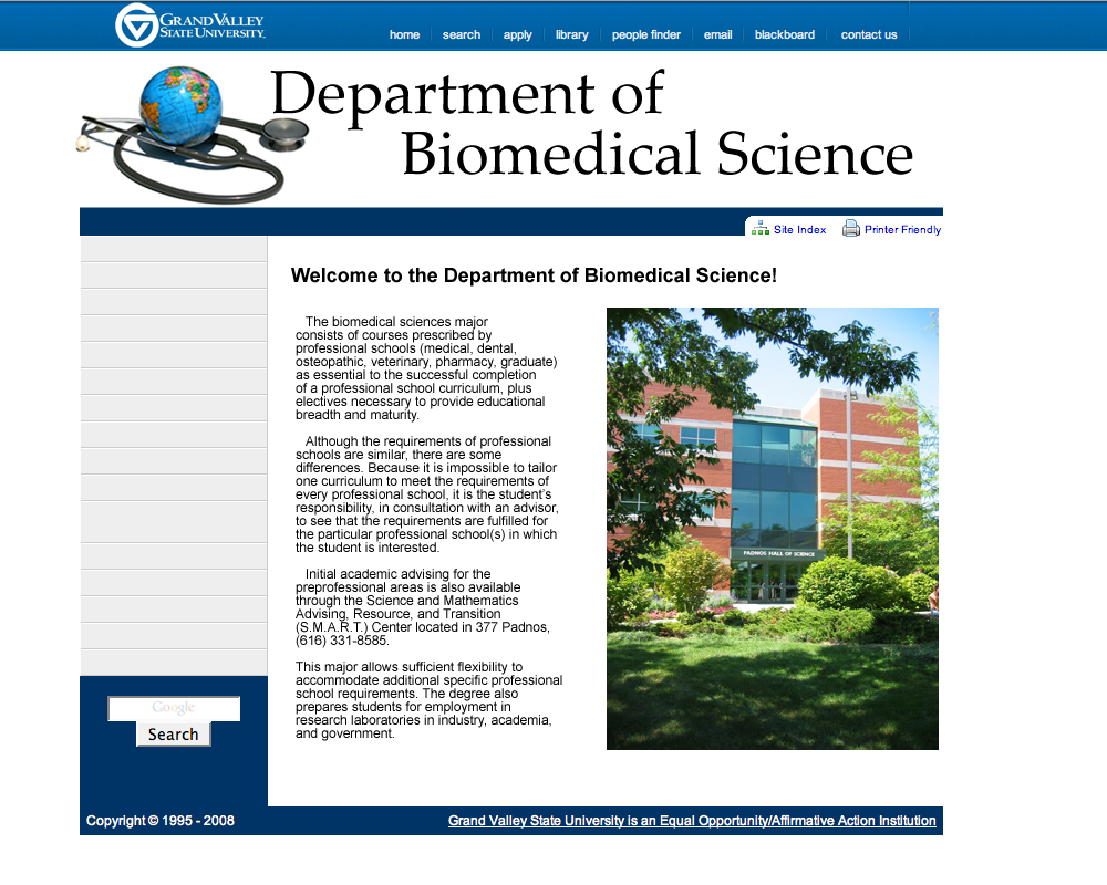Biomedical Science Department