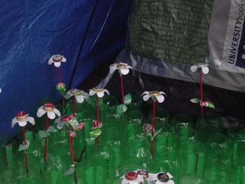 tent flowers detail
