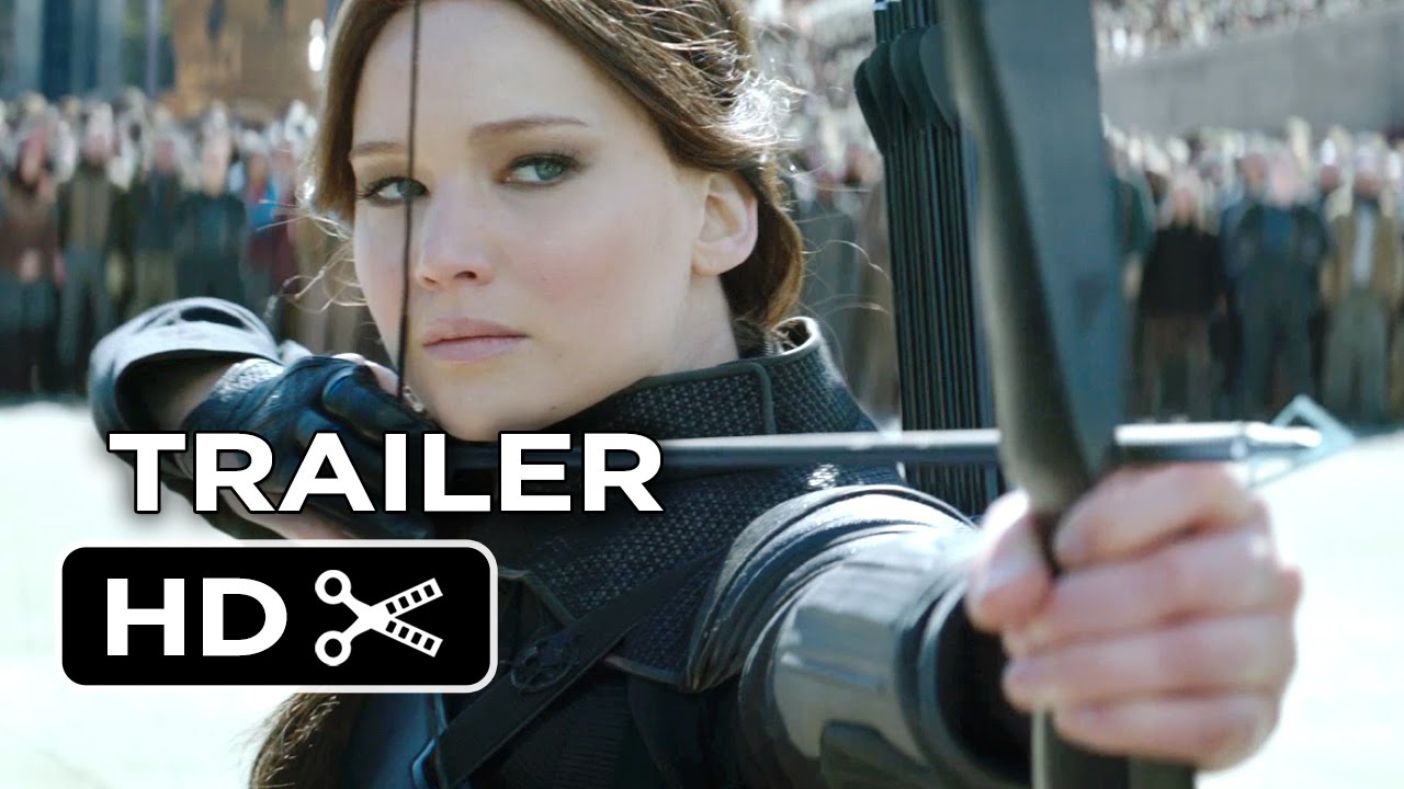 Picture of Katniss Everdeen in part of the trailer. Click to view.