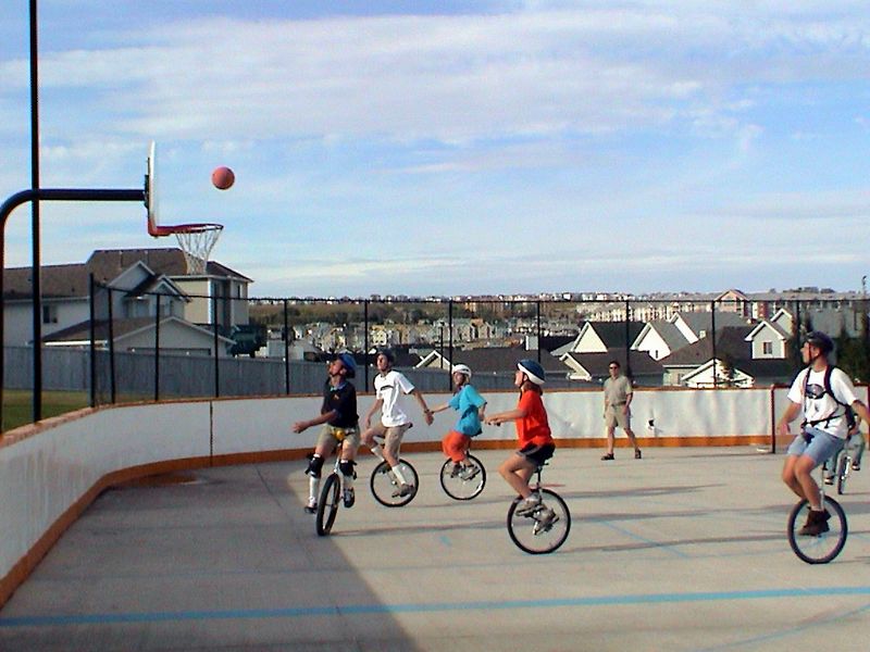 Unicycle Basketball