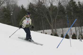 Rachel singing on course