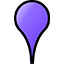 purple placemark