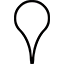 white placemark