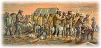 The Water Line At Camp O Donnell -- Drawing Courtesy of Ben Steele