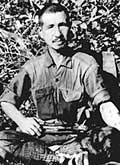 Photograph showing Japanese Lieutenant Onoda
