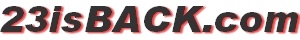 23 is back logo